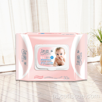 Cuidados com bebê não tecidos e macios 30 peças molhadas